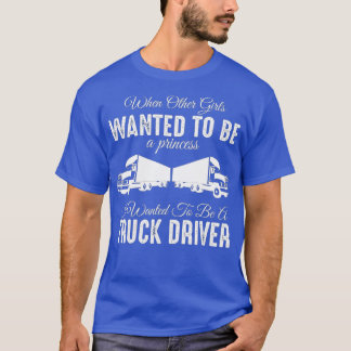Ljusgåva från kvinnlig Lastbil-drivrutin - vid and T Shirt