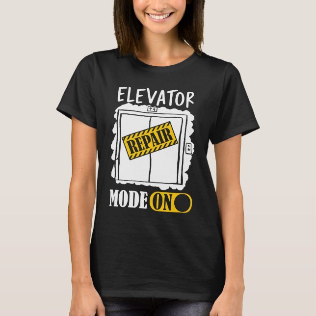 Ljusgeneratorreparationsläge på höjdkontrollpanele t shirt (Framsida)