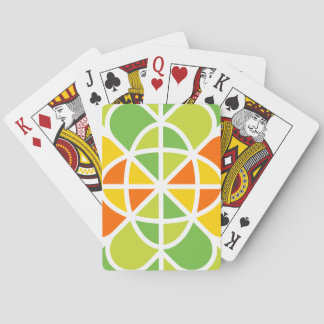 Ljusglad geometrisk solstrålning abstrakt konst casinokort
