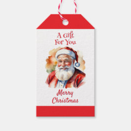 Ljusglad Jul-Tomte God Jul Specialdesignad Presentetikett