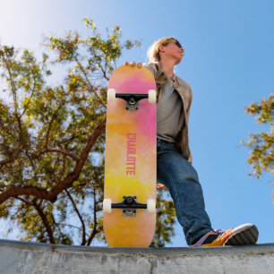 Ljusglädjen abstrakt Färg Mini Skateboard Bräda 18,5 Cm