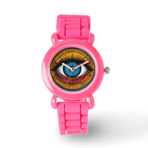 Ljusglänsande konstnärlig ond öga-design armbandsur