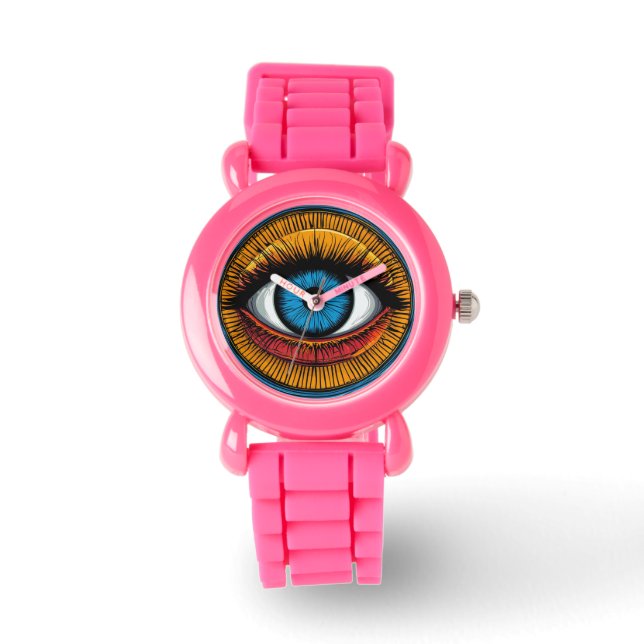 Ljusglänsande konstnärlig ond öga-design armbandsur (Framsida)