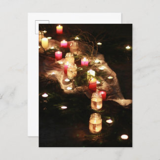 Ljusglöd Ceremoni Postkort – Anpassningsbar Inbjudan Vykort