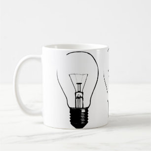 Ljusglöd Lampa Grafik Rolig Mugg
