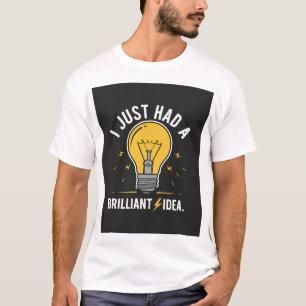 Ljusglödande idé för elektroingenjör present t shirt
