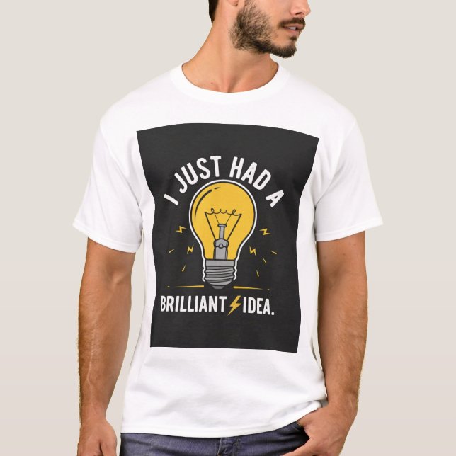 Ljusglödande idé för elektroingenjör present t shirt (Framsida)