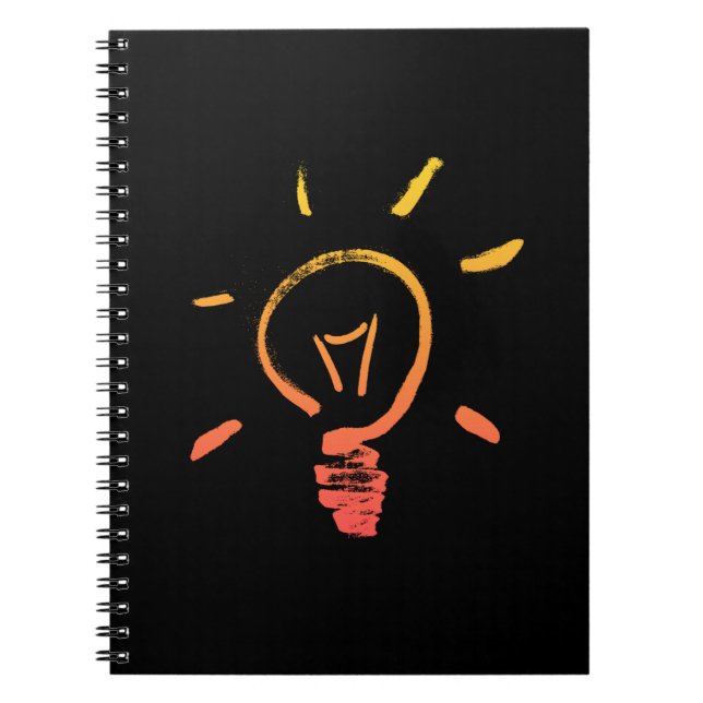 Ljusglödlampa, glödlampslampa, smart elektriker anteckningsbok (Framsidan)