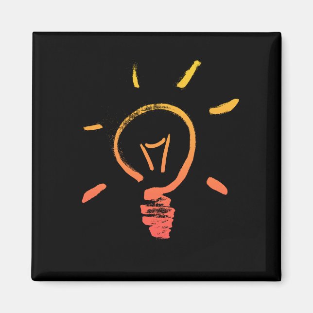 Ljusglödlampa, glödlampslampa, smart elektriker magnet (Framsidan)