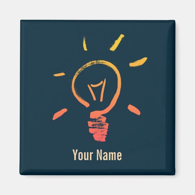 Ljusglödlampa, glödlampslampa, smart elektriker magnet (Framsidan)