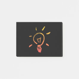 Ljusglödlampa, glödlampslampa, smart elektriker post-it block