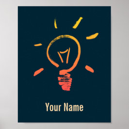 Ljusglödlampa, glödlampslampa, smart elektriker poster