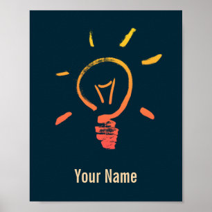 Ljusglödlampa, glödlampslampa, smart elektriker poster