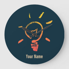 Ljusglödlampa, glödlampslampa, smart elektriker stor klocka