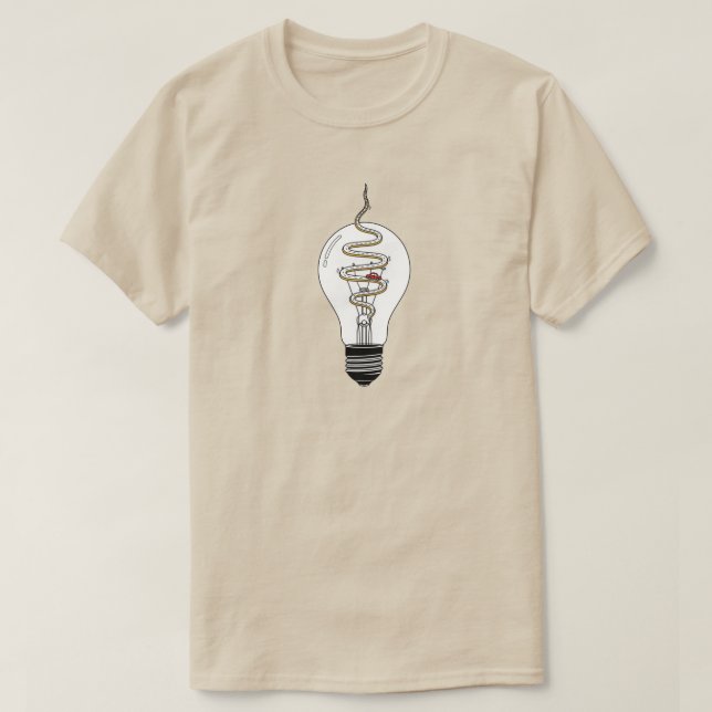 Ljusglödlampa i stadsmotorvägen - Unisex-minimalis T Shirt (Design framsida)
