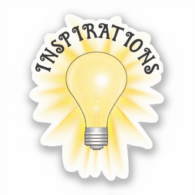 Ljusglödlampa Klistermärken (Framsida)