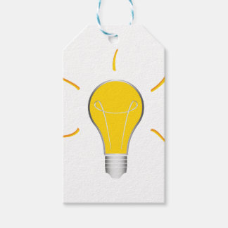 Ljusglödlampa, kreativ idé presentetikett