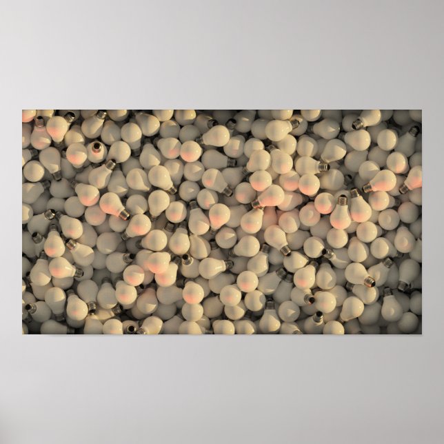 Ljusglödlampa Poster (Framsidan)