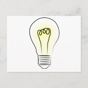 Ljusglödlampa Vykort