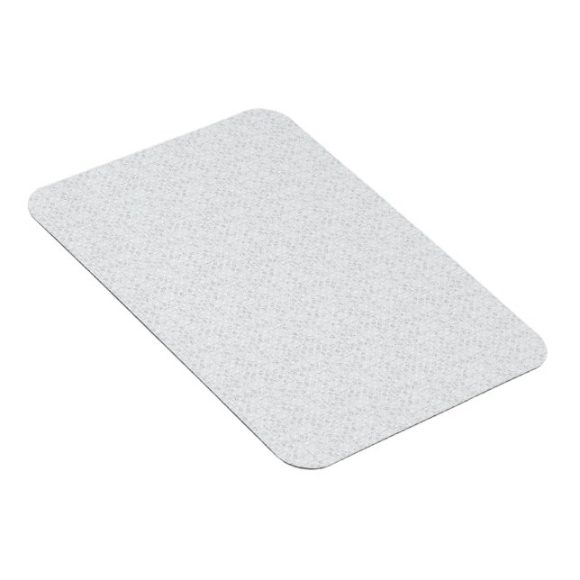 Ljusgrå geometrisk blommönster magnet (Högersidan)