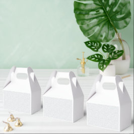 Ljusgrå geometrisk blommönster presentaskar
