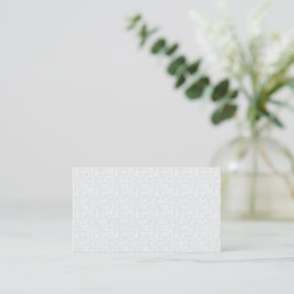 Ljusgrå geometrisk blommönster visitkort