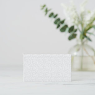 Ljusgrå geometrisk blommönster visitkort