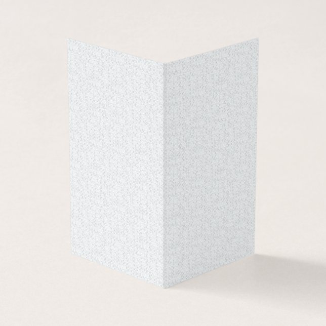Ljusgrå geometrisk blommönster visitkort (Utsida)