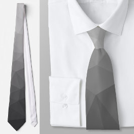Ljusgrå Gradient Geometriskt Nätmönster Slips