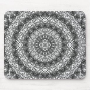 Ljusgrå Kalejdoskop / Mandala Musmatta