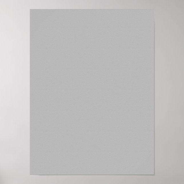 Ljusgrå mode grå färg trend 2014 Blank Poster (Framsidan)