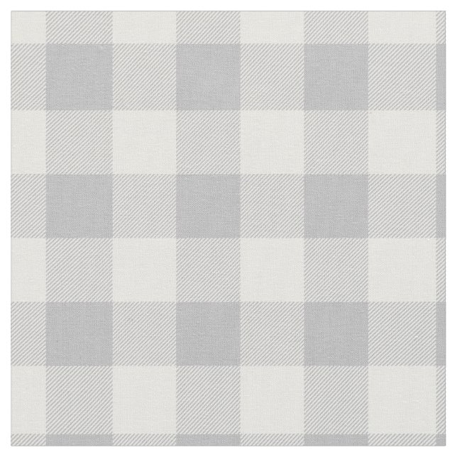 Ljusgrå och vit rutig gingham tyg (Närbild)