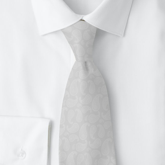 Ljusgrå Paisley Slips (Skapare uppladdad)