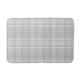 Ljusgrå Plaid Mönster Minimal Chic Design Badrumsmatta