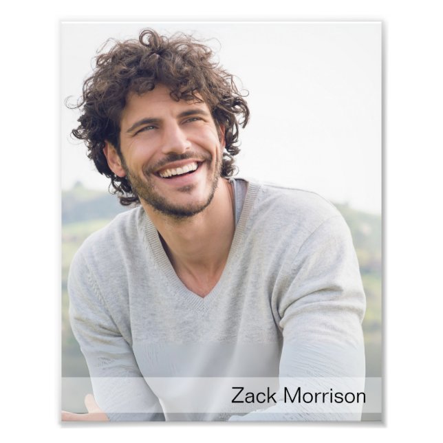 Ljusgradient Gräns 8 x 10-motorteckenutskrift för  Fototryck (Framsidan)