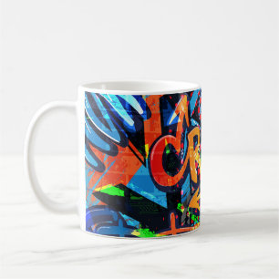 Ljusgraffiti, stadsgrafik.. kaffemugg
