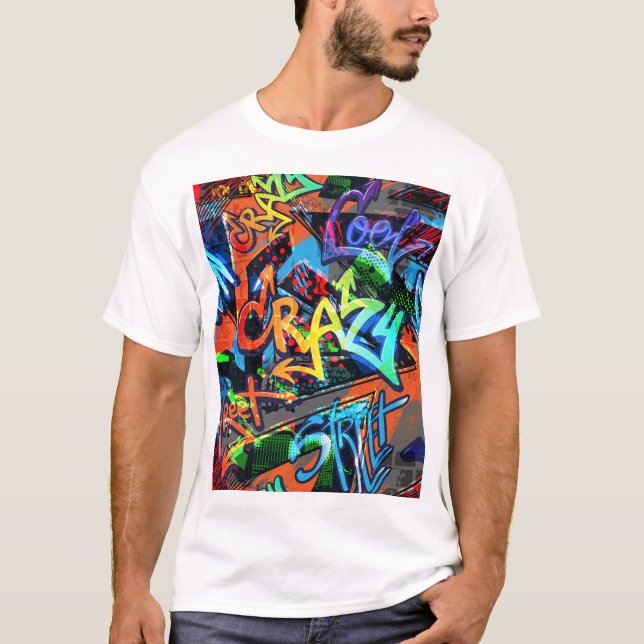 Ljusgraffiti, stadsgrafik.. t shirt (Framsida)