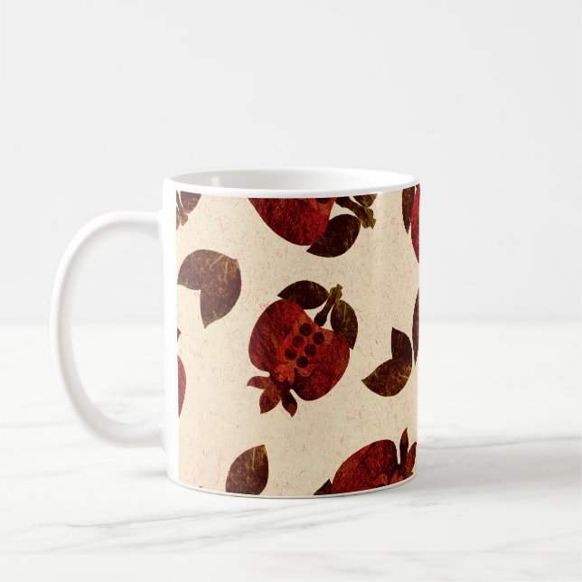 Ljusgranater: handgjord repeterande mönster. kaffemugg (Vänster)