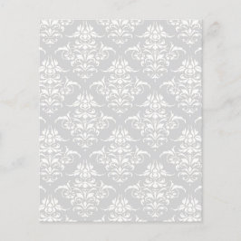 Ljusgrått damastmönstrat scrapbook