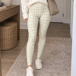 Ljusgrön alligatorhud leggings