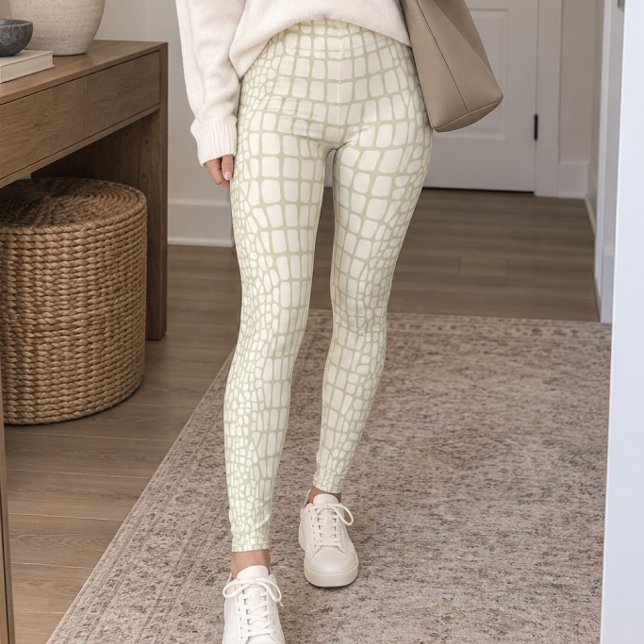 Ljusgrön alligatorhud leggings (Skapare uppladdad)