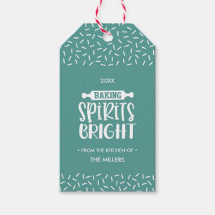 ljusgrön Julbägare Spreja Bright Presentetikett
