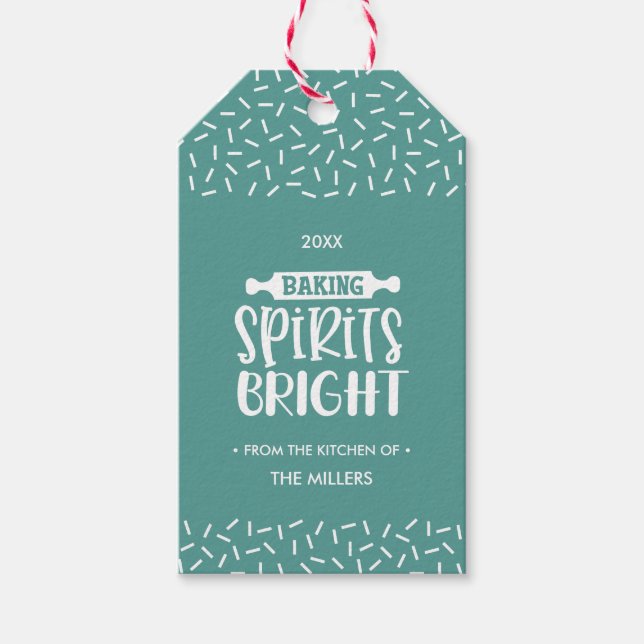 ljusgrön | Julbägare Spreja Bright Presentetikett (Framsidan)