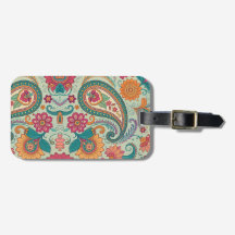 Ljusgrön livfull Boho Paisley blommig mönster  