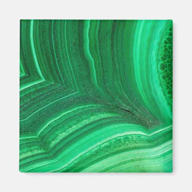 Ljusgrön malakitmineral magnet (Framsidan)