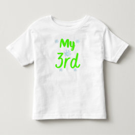 Ljusgrön Min 3:e Treårs Födelsedag T Shirt