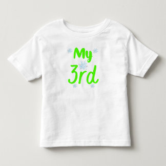 Ljusgrön Min 3:e Treårs Födelsedag T Shirt