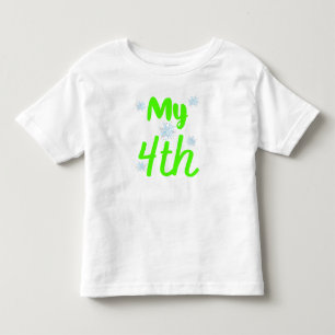 Ljusgrön Min 4:e Fyrårs Födelsedag T Shirt