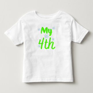 Ljusgrön Min 4:e Fyrårs Födelsedag T Shirt