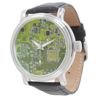 Ljusgrön PCB-kretskortdesign för IT-proffs Armbandsur